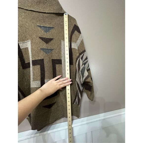 Vintage Lauren Ralph Lauren Southwestern Lambswool Blend Aztec Boho Sweater - Picture 5 of 8